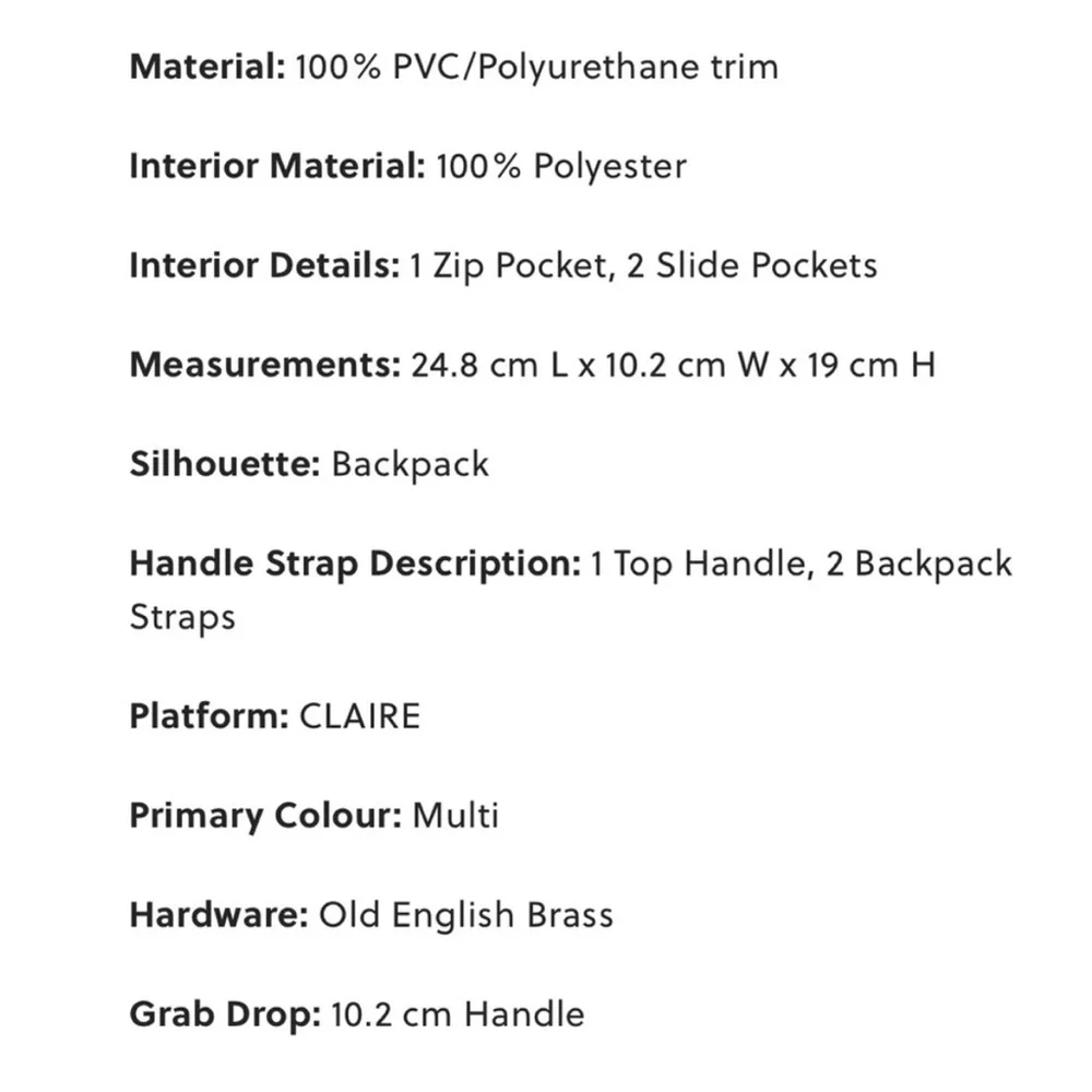 Fossil Claire Backpack - Picture 5 of 5